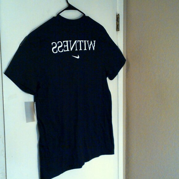 NEW NIKE LEBRON JAMES "Saquon Barkley Tee" MEN'S BLACK T-SHIRT LARGE IM6781-010 - Picture 8 of 9